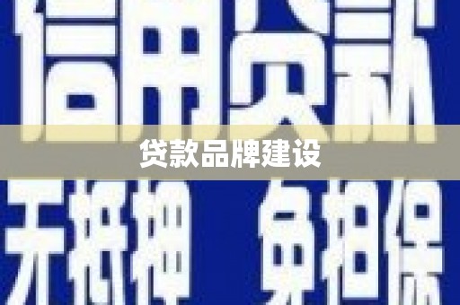 台南贷款品牌建设