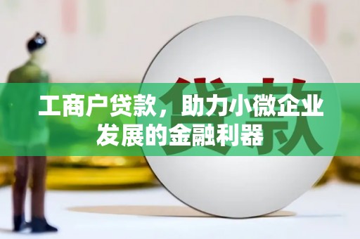 江宁工商户贷款，助力小微企业发展的金融利器