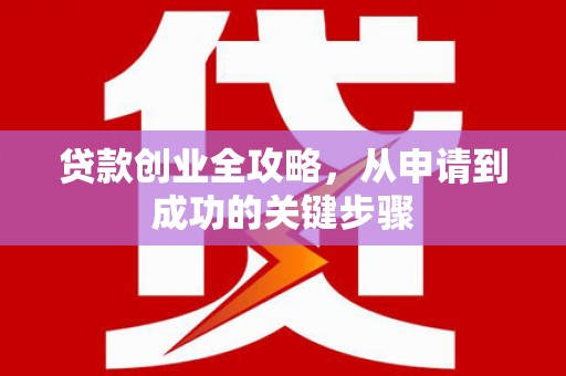 昌都贷款创业全攻略，从申请到成功的关键步骤