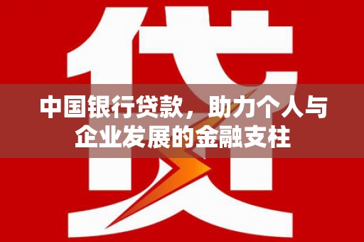 金安中国银行贷款，助力个人与企业发展的金融支柱