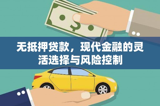 东昌无抵押贷款，现代金融的灵活选择与风险控制
