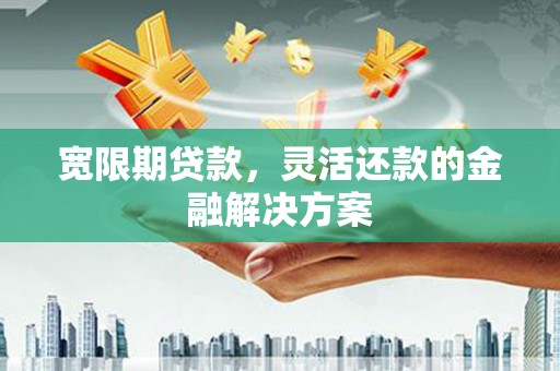 埇桥宽限期贷款，灵活还款的金融解决方案