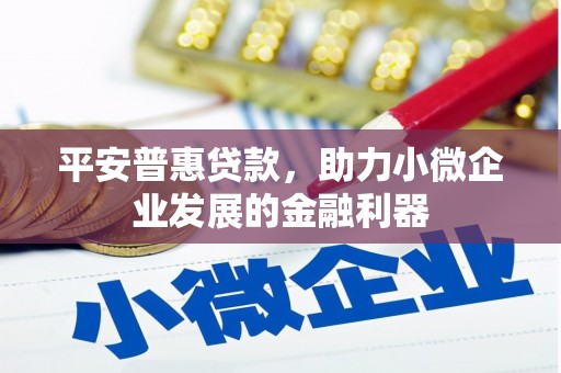 阿图什平安普惠贷款，助力小微企业发展的金融利器