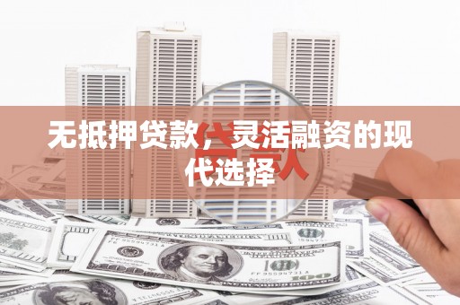 崖州无抵押贷款，灵活融资的现代选择