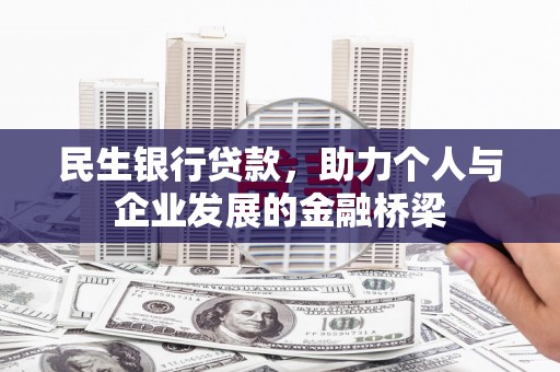 泸溪民生银行贷款，助力个人与企业发展的金融桥梁