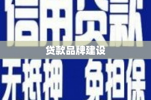 沙坪坝贷款品牌建设